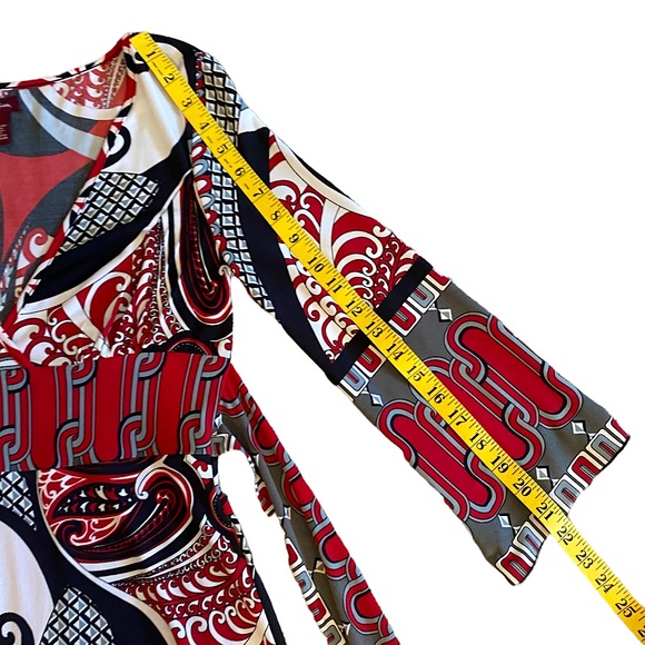 MISS BISOU | RED & BLACK DRESS SZ M - Picture 14 of 16